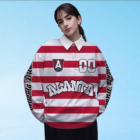 LIMITED EDITION - NEW CUSTOMIZED WNBA01 ALD AT DREAM LONG SLEEVE POLO