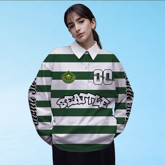 LIMITED EDITION - NEW CUSTOMIZED WNBA12 STS SE STORM LONG SLEEVE POLO