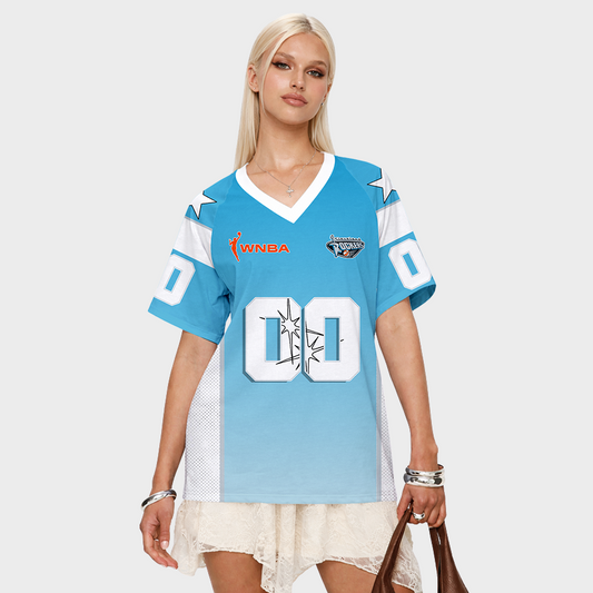 LIMITED EDITION - NEW CUSTOMIZED WNBA14 CLR CL ROCKERS V-NECK BASKETBALL JERSEY