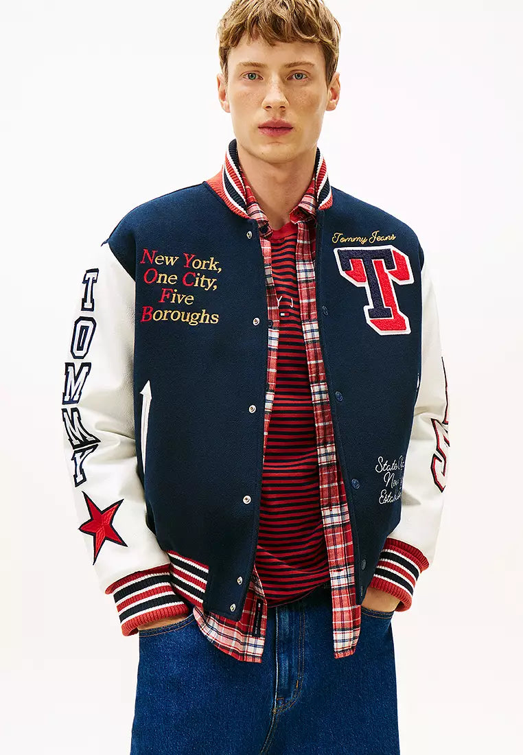 USA Sports Varsity Jacket - American Soccer Fan Baseball Jacket