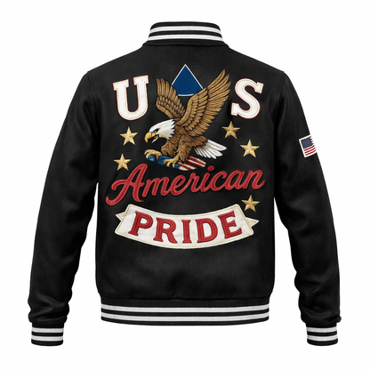 LIMITED EDITION - NEW CUSTOMIZED | EAGLE PATRIOTIC CLASSIC USA FLAG VARSITY & BASEBALL JACKET