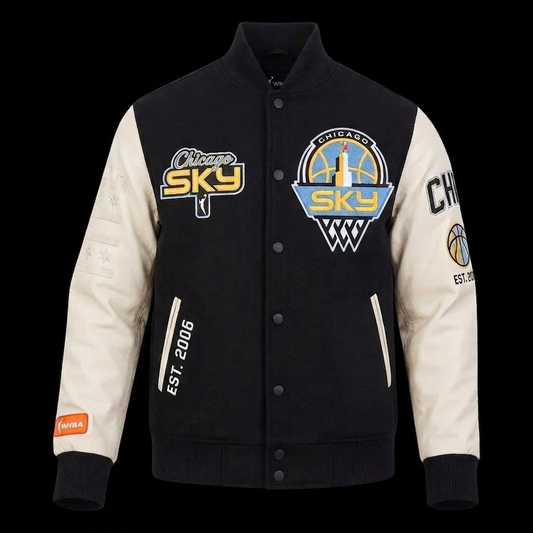 LIMITED EDITION - NEW CUSTOMIZED WNBA02 CCS CH SKY BOMBER JACKET 04