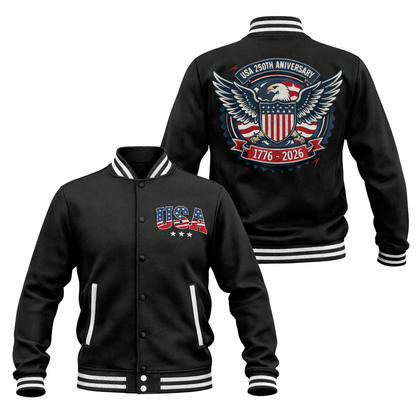 LIMITED EDITION - NEW CUSTOMIZED | USA 250th Anniversary VARSITY & BASEBALL JACKET