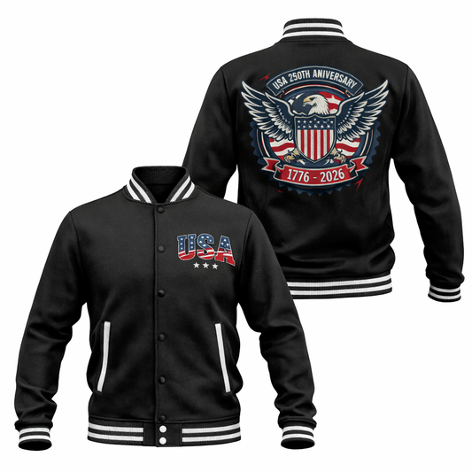 LIMITED EDITION - NEW CUSTOMIZED | USA 250th Anniversary VARSITY & BASEBALL JACKET