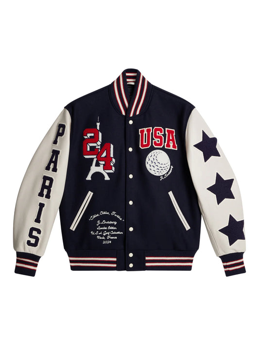 USA Sports Varsity Jacket - American Soccer Fan Baseball Jacket