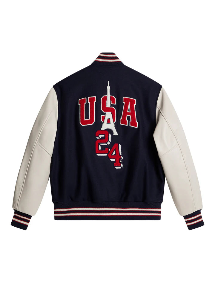 USA Sports Varsity Jacket - American Soccer Fan Baseball Jacket